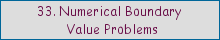 33. Numerical Boundary Value Problems